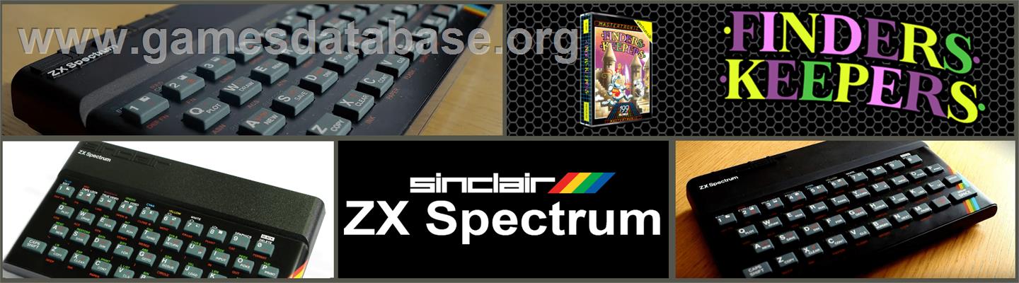 Finders Keepers - Sinclair ZX Spectrum - Artwork - Marquee