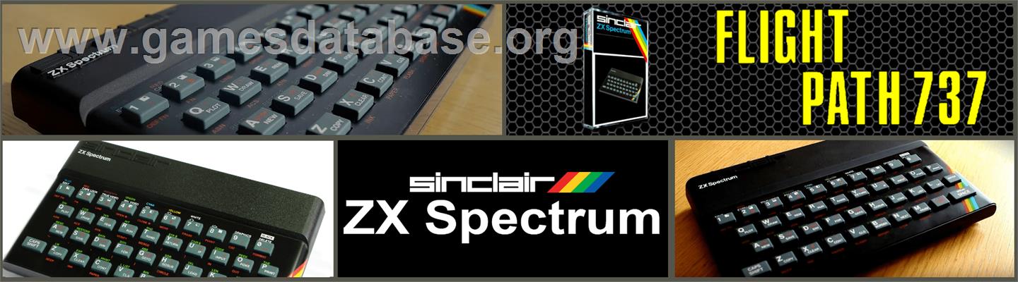 Flight Path 737 - Sinclair ZX Spectrum - Artwork - Marquee