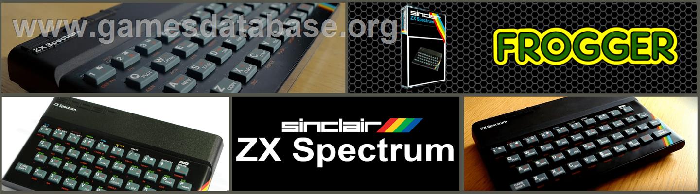 Frogger - Sinclair ZX Spectrum - Artwork - Marquee