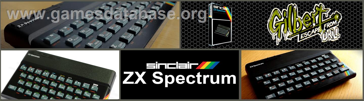 Gilbert - Escape From Drill - Sinclair ZX Spectrum - Artwork - Marquee