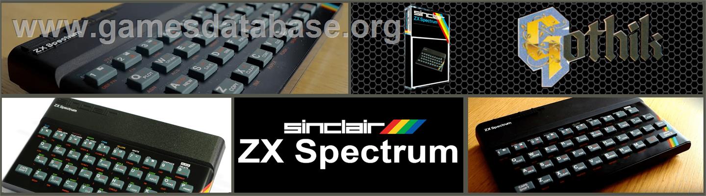 Gothik - Sinclair ZX Spectrum - Artwork - Marquee