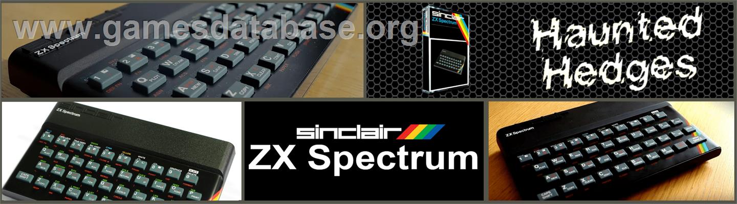 Haunted Hedges - Sinclair ZX Spectrum - Artwork - Marquee