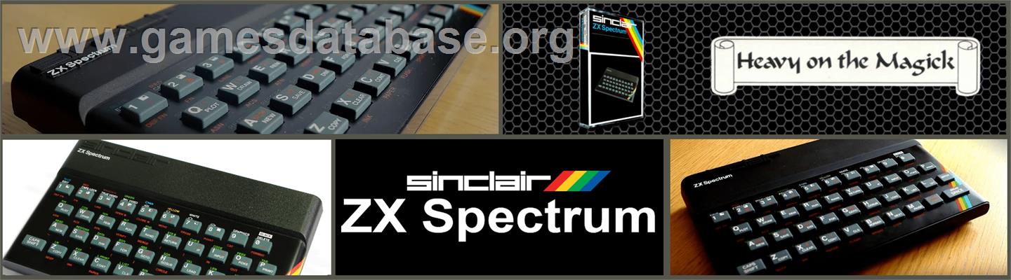 Heavy on the Magick - Sinclair ZX Spectrum - Artwork - Marquee