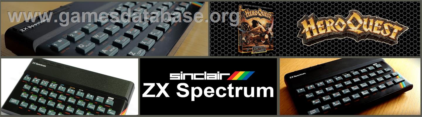 HeroQuest - Sinclair ZX Spectrum - Artwork - Marquee