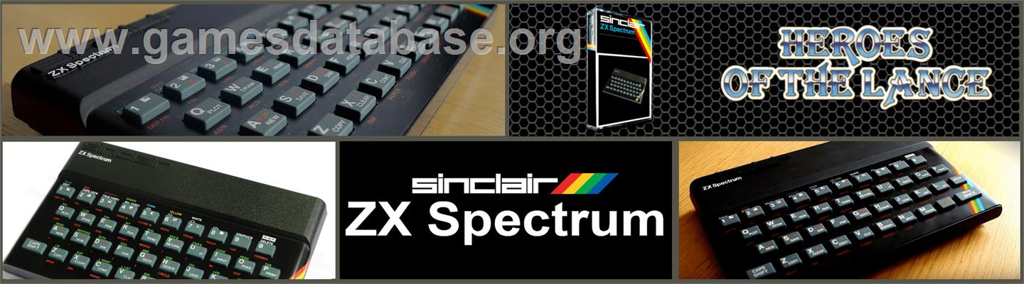 Heroes of the Lance - Sinclair ZX Spectrum - Artwork - Marquee