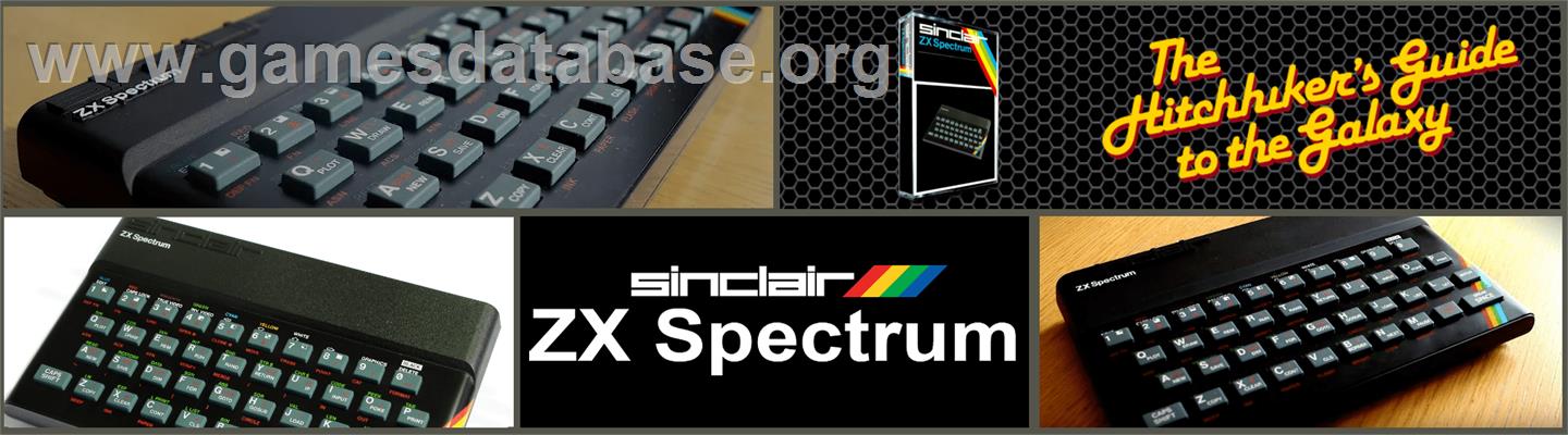 Hitch Hikers Guide To The Galaxy, The - Sinclair ZX Spectrum - Artwork - Marquee