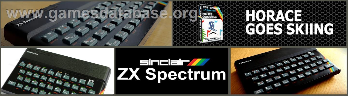 Horace Goes Skiing - Sinclair ZX Spectrum - Artwork - Marquee