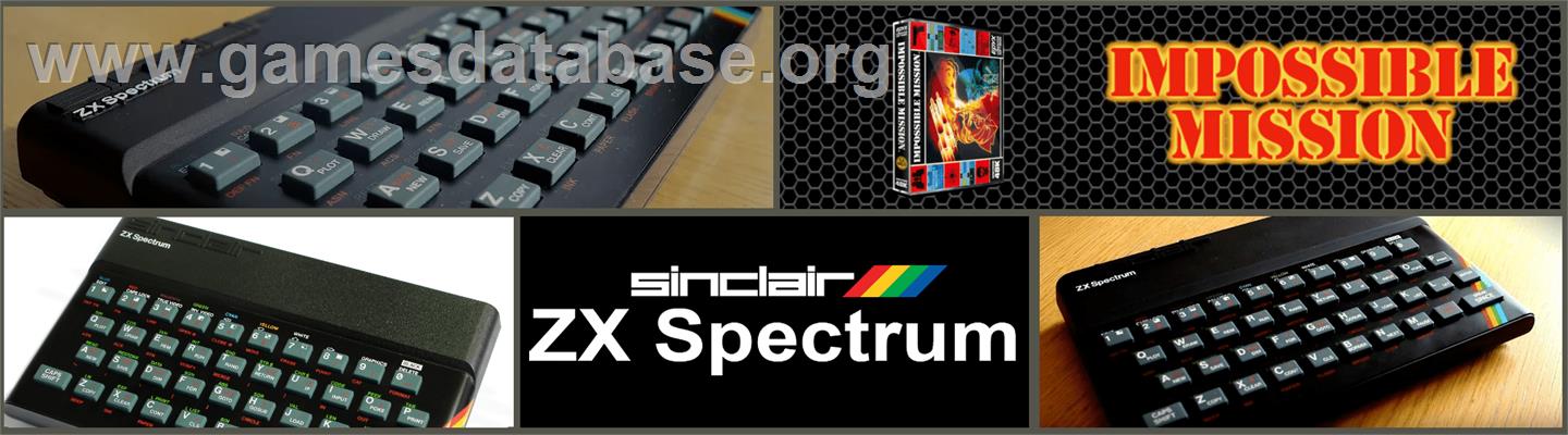 Impossible Mission - Sinclair ZX Spectrum - Artwork - Marquee