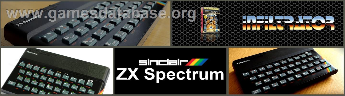 Infiltrator - Sinclair ZX Spectrum - Artwork - Marquee