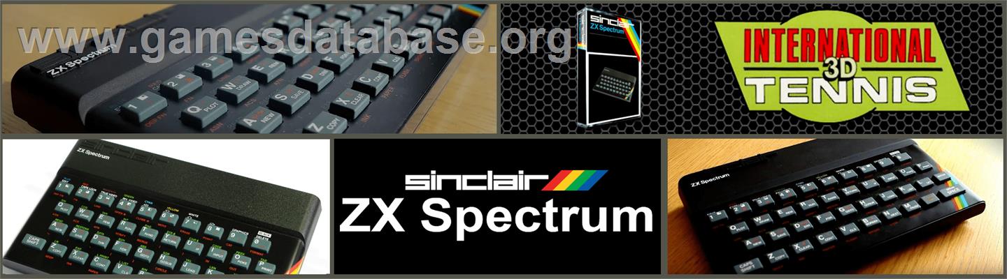 International 3D Tennis - Sinclair ZX Spectrum - Artwork - Marquee