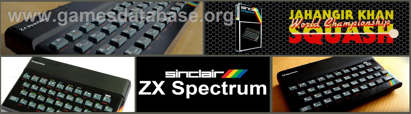 Jahangir Khan's World Championship Squash - Sinclair ZX Spectrum - Artwork - Marquee