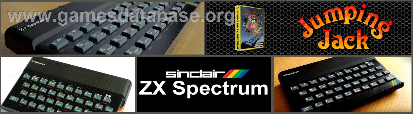 Jumping Jack - Sinclair ZX Spectrum - Artwork - Marquee