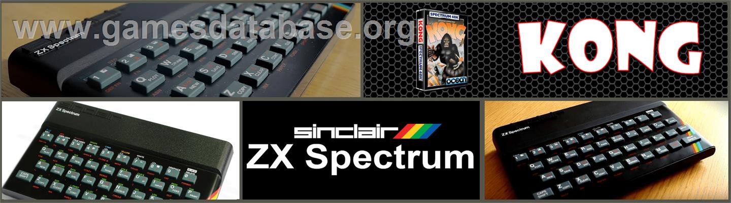 Kong - Sinclair ZX Spectrum - Artwork - Marquee