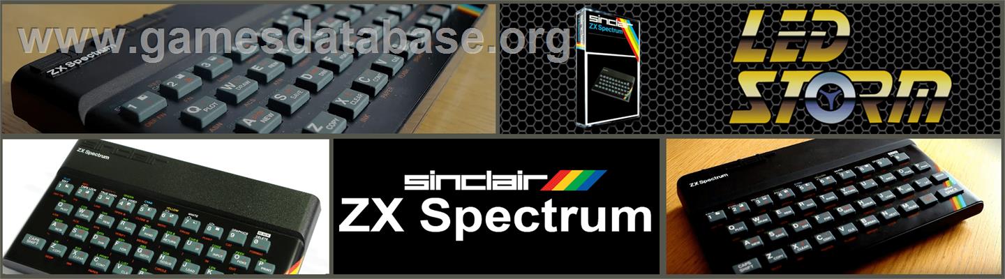 LED Storm - Sinclair ZX Spectrum - Artwork - Marquee