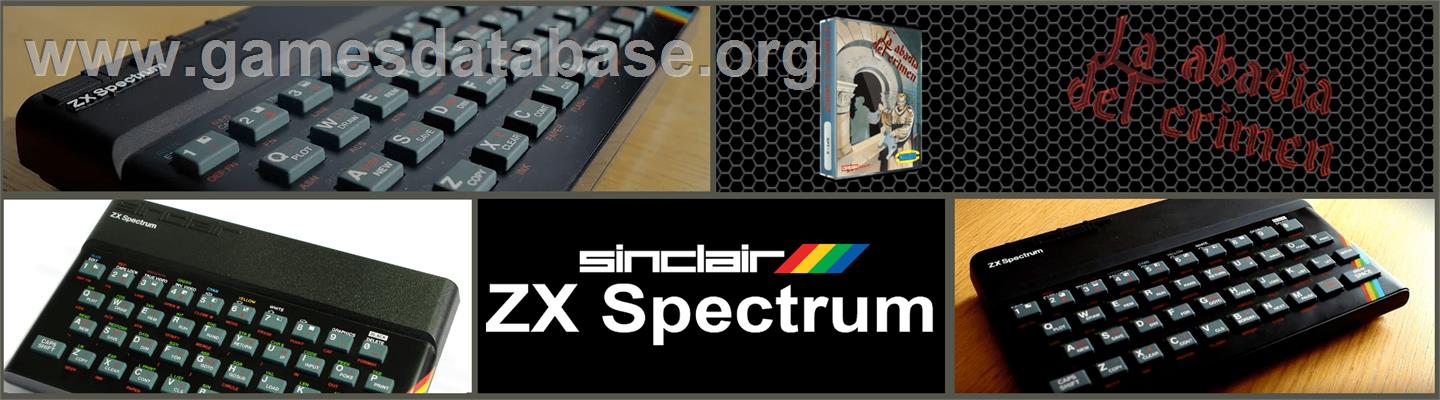La Abadía del Crimen - Sinclair ZX Spectrum - Artwork - Marquee