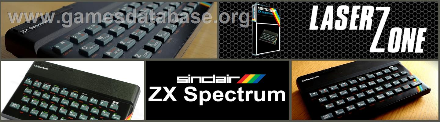 Laser Zone - Sinclair ZX Spectrum - Artwork - Marquee