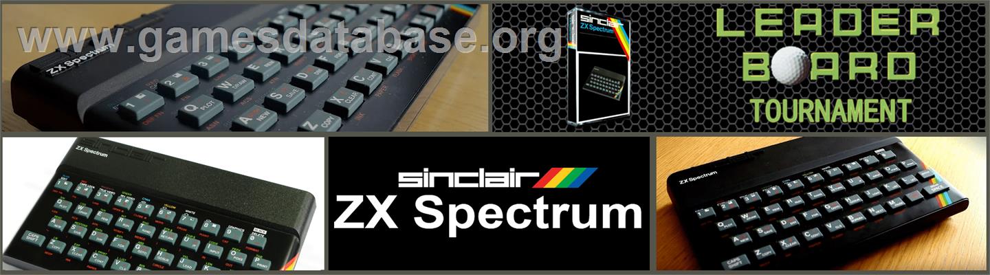 Leader Board Tournament - Sinclair ZX Spectrum - Artwork - Marquee