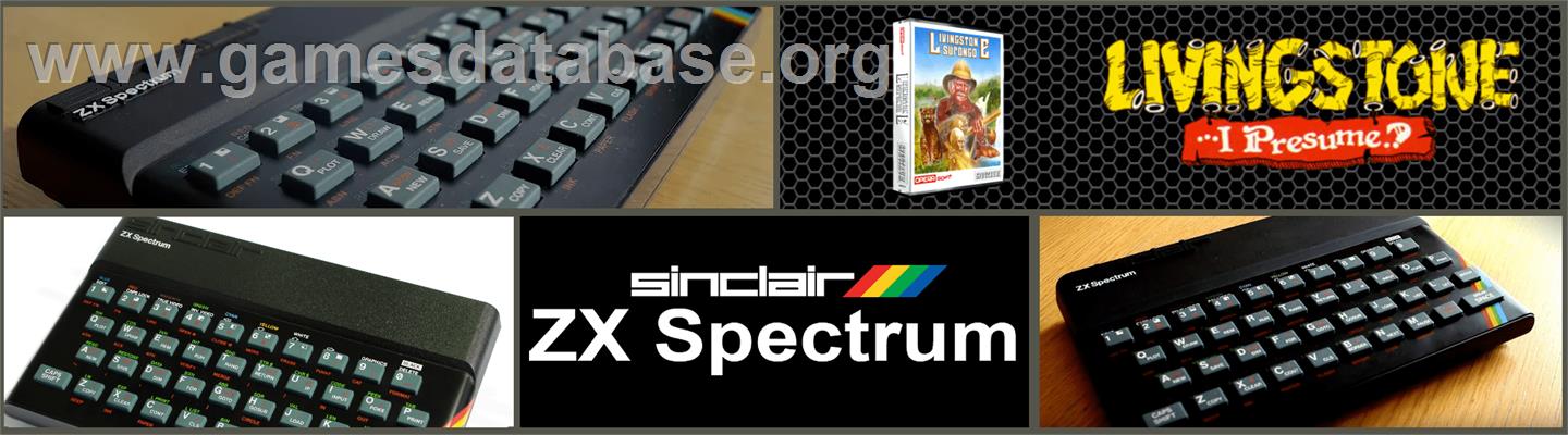Livingstone, I Presume? - Sinclair ZX Spectrum - Artwork - Marquee