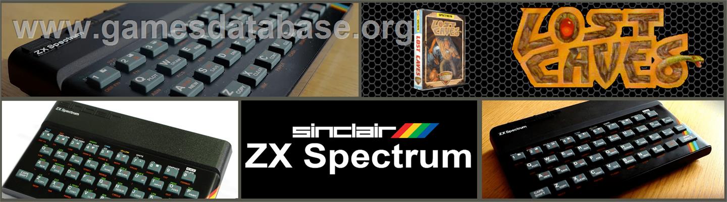 Lost Caves - Sinclair ZX Spectrum - Artwork - Marquee
