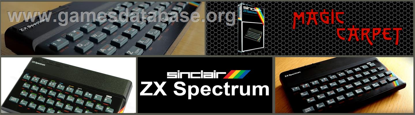 Magic Carpet - Sinclair ZX Spectrum - Artwork - Marquee