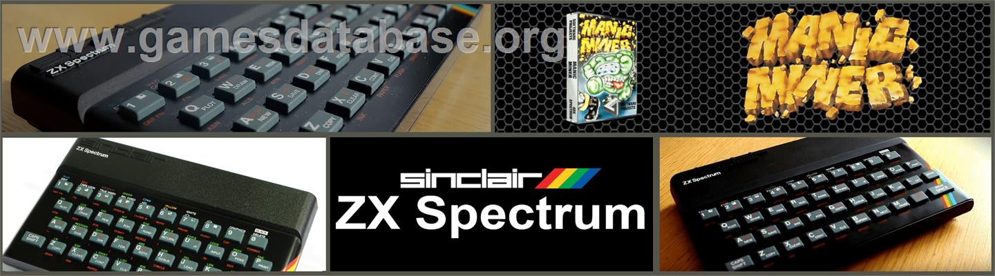 Manic Miner - Sinclair ZX Spectrum - Artwork - Marquee