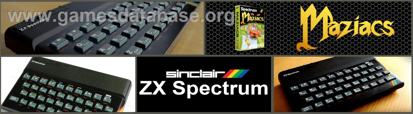 Maziacs - Sinclair ZX Spectrum - Artwork - Marquee