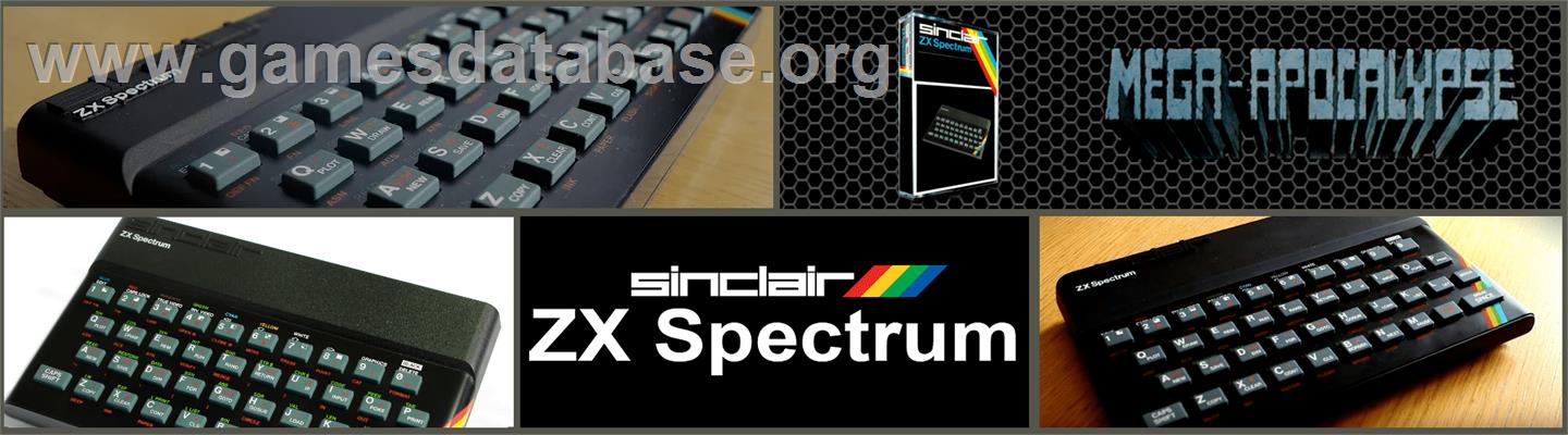 Mega-Apocalypse - Sinclair ZX Spectrum - Artwork - Marquee