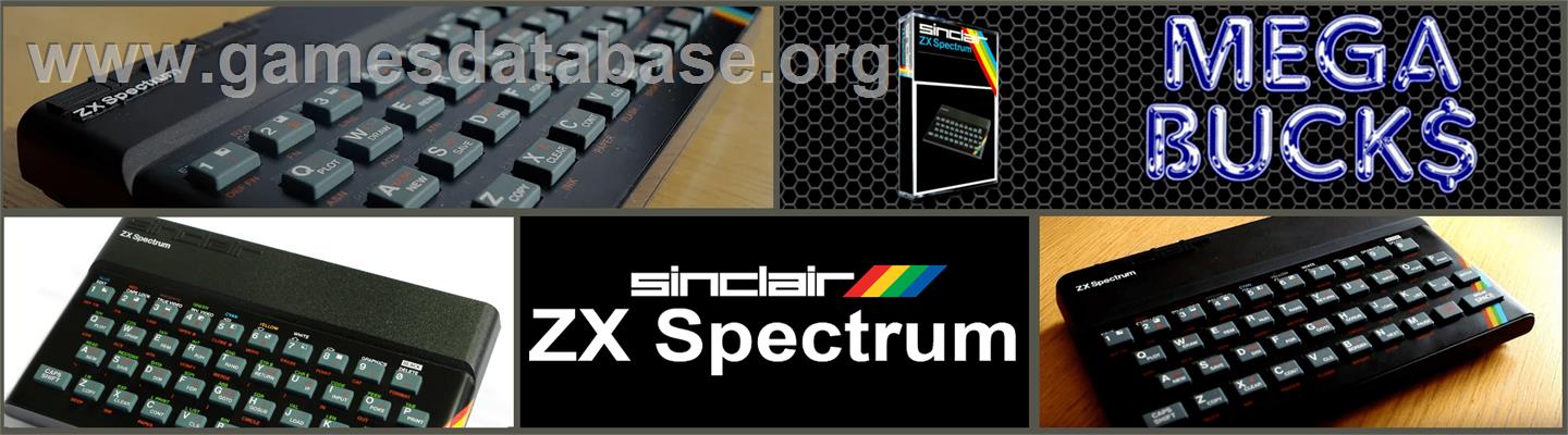 Mega Bucks - Sinclair ZX Spectrum - Artwork - Marquee