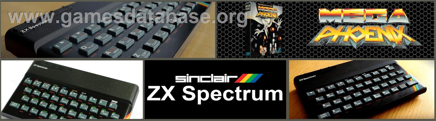 Mega Phoenix - Sinclair ZX Spectrum - Artwork - Marquee