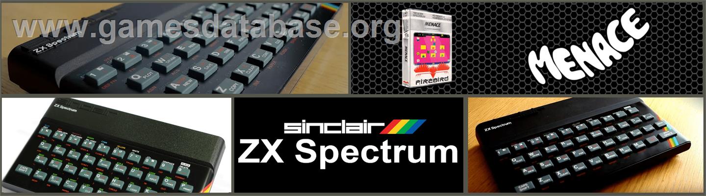 Menace - Sinclair ZX Spectrum - Artwork - Marquee