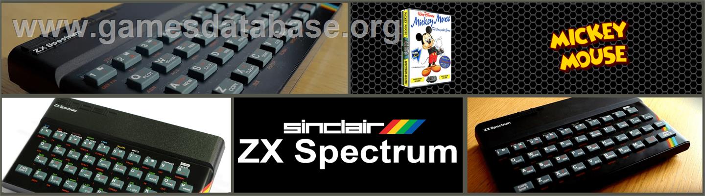 Mickey Mouse: The Computer Game - Sinclair ZX Spectrum - Artwork - Marquee