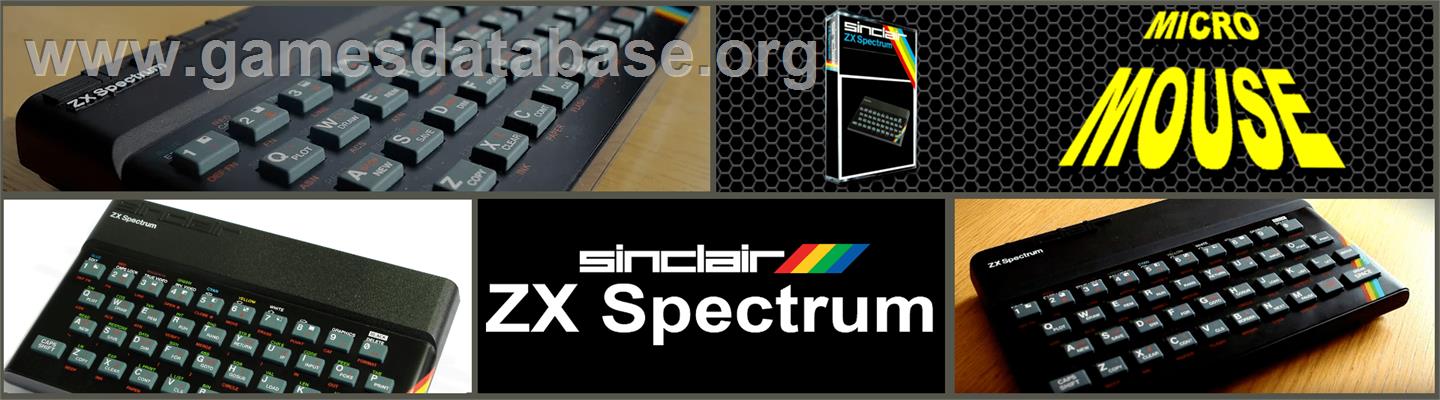 Micro Mouse - Sinclair ZX Spectrum - Artwork - Marquee