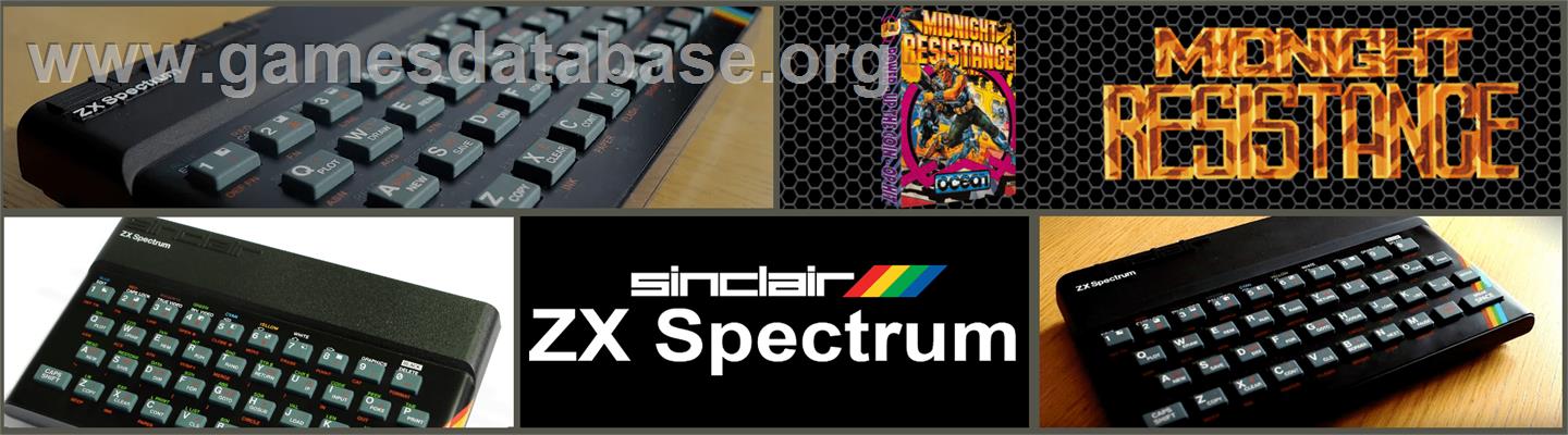 Midnight Resistance - Sinclair ZX Spectrum - Artwork - Marquee