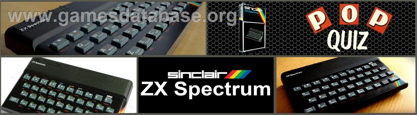 Mike Read's Computer Pop Quiz - Sinclair ZX Spectrum - Artwork - Marquee