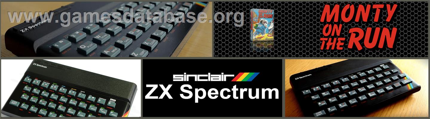 Monty on the Run - Sinclair ZX Spectrum - Artwork - Marquee