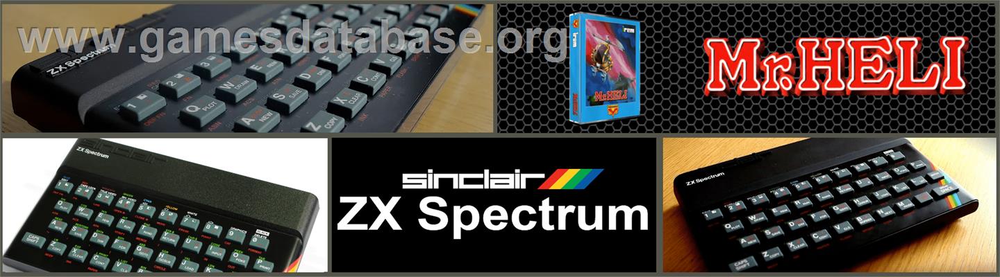 Mr. Heli - Sinclair ZX Spectrum - Artwork - Marquee