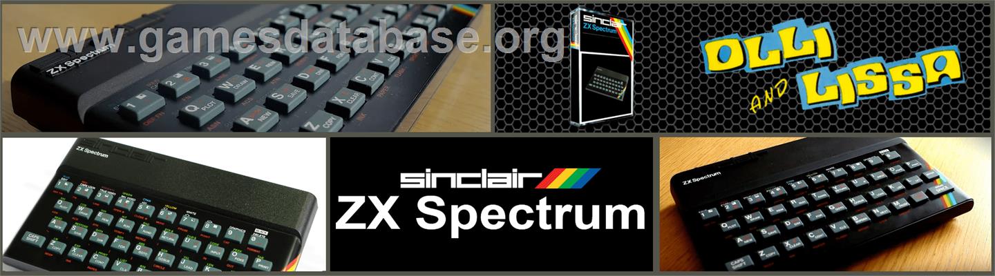 Olli & Lissa: The Ghost of Shilmore Castle - Sinclair ZX Spectrum - Artwork - Marquee