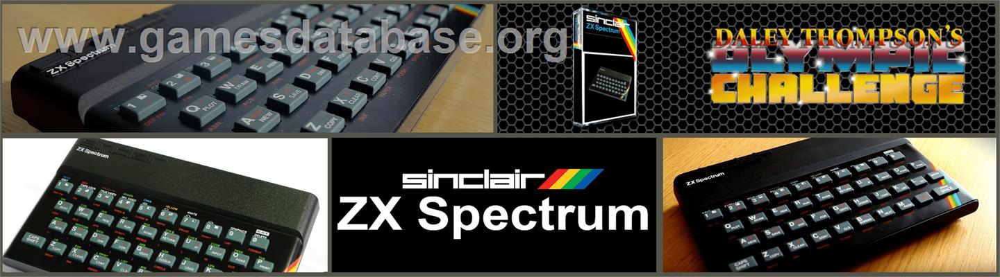 Olympic Challenge - Sinclair ZX Spectrum - Artwork - Marquee