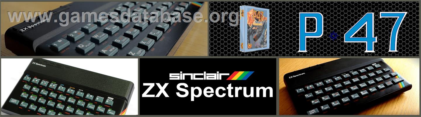 P-47 Thunderbolt: The Freedom Fighter - Sinclair ZX Spectrum - Artwork - Marquee