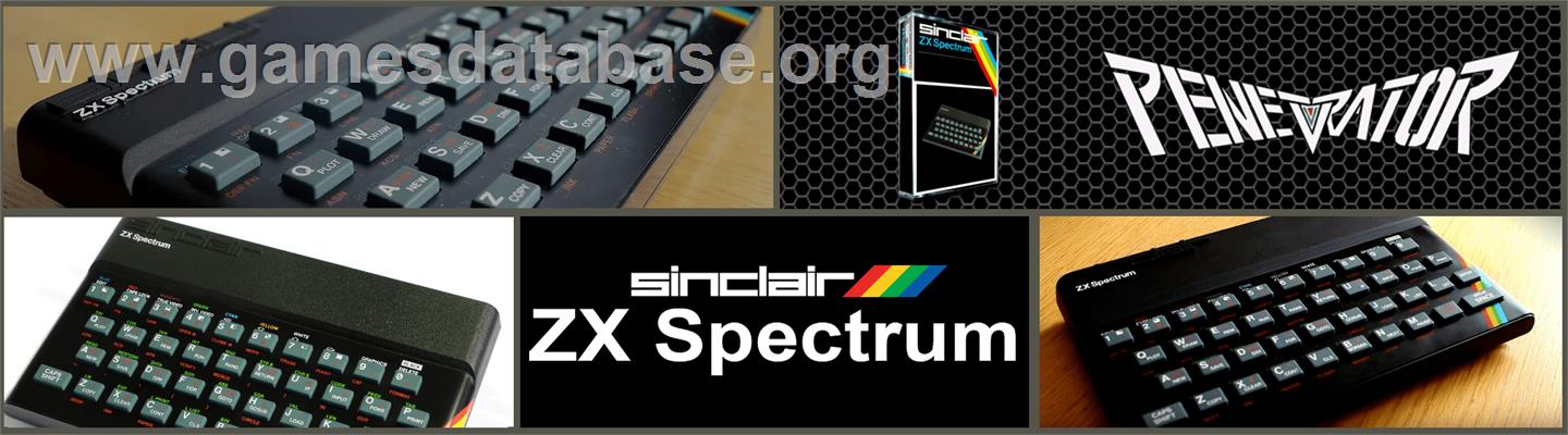 Penetrator - Sinclair ZX Spectrum - Artwork - Marquee