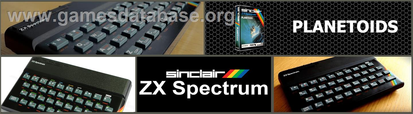 Planetoids - Sinclair ZX Spectrum - Artwork - Marquee