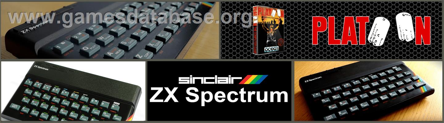 Platoon - Sinclair ZX Spectrum - Artwork - Marquee