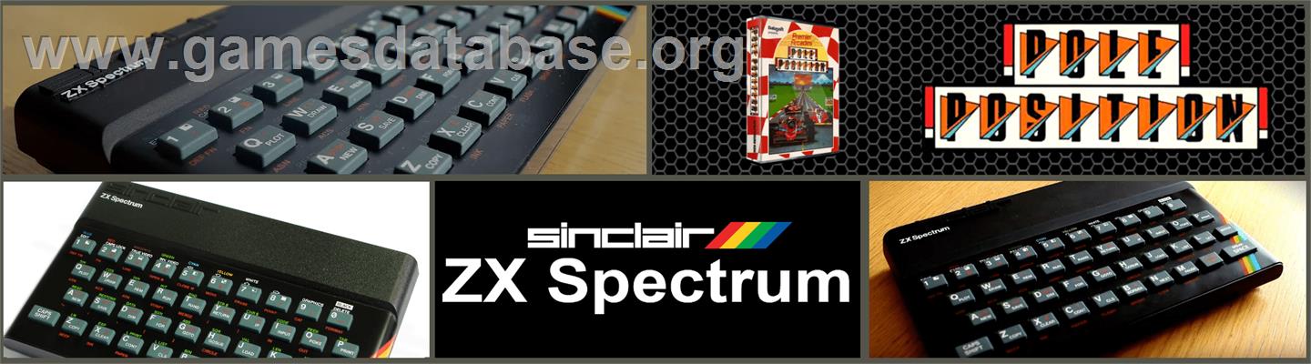 Pole Position - Sinclair ZX Spectrum - Artwork - Marquee