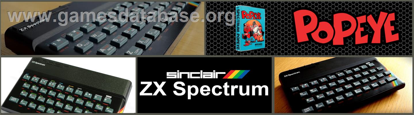 Popeye - Sinclair ZX Spectrum - Artwork - Marquee