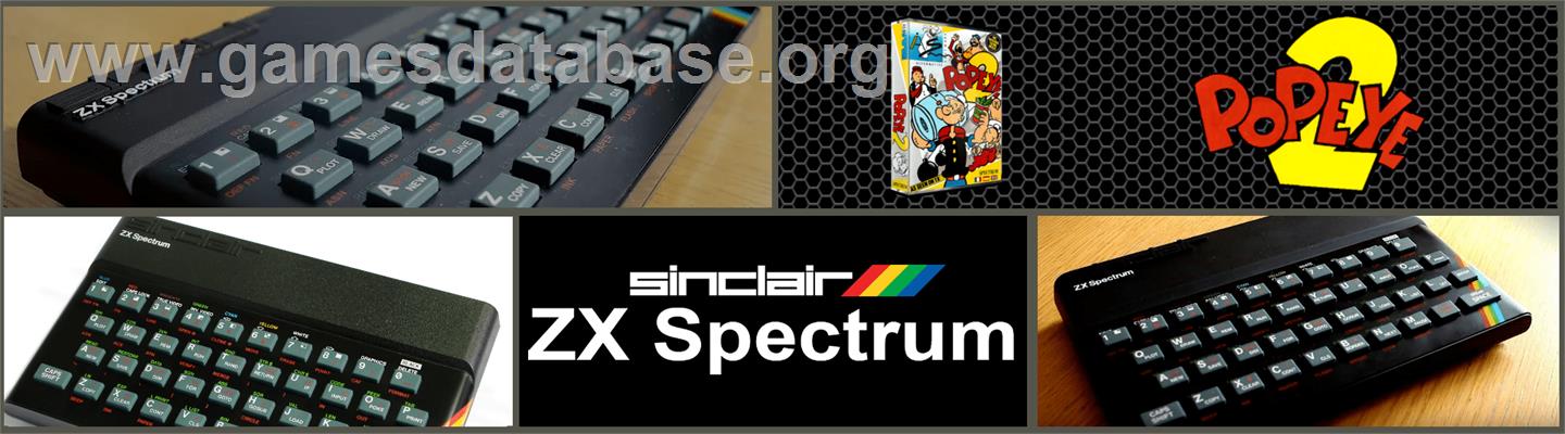 Popeye 2 - Sinclair ZX Spectrum - Artwork - Marquee