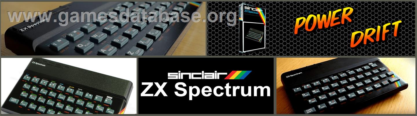 Power Drift - Sinclair ZX Spectrum - Artwork - Marquee