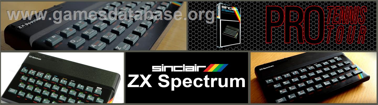 Pro Tennis Simulator - Sinclair ZX Spectrum - Artwork - Marquee