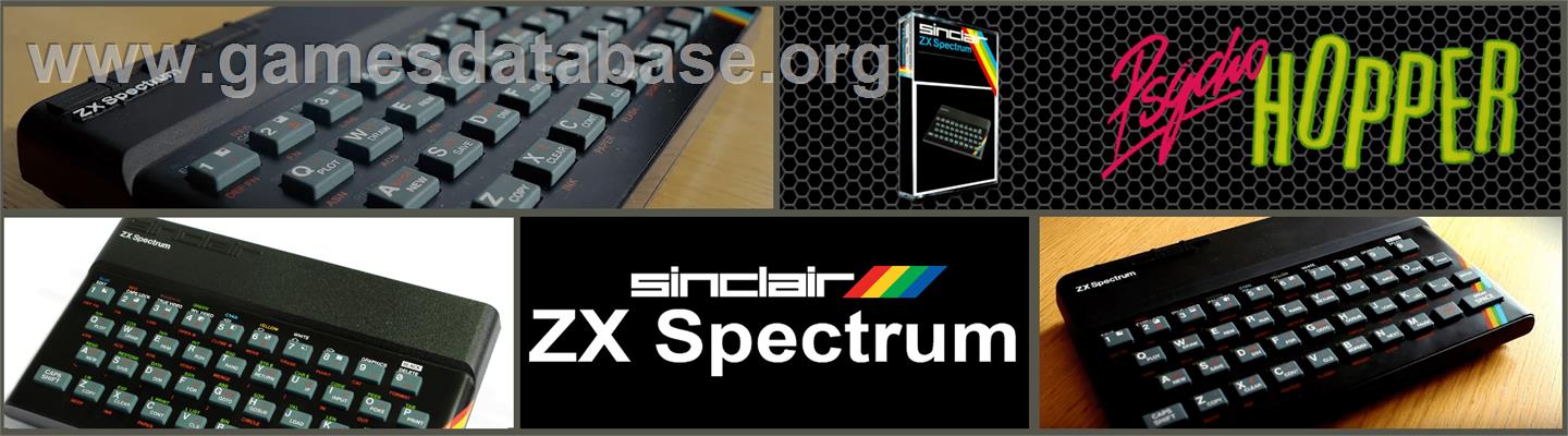 Psycho Hopper - Sinclair ZX Spectrum - Artwork - Marquee