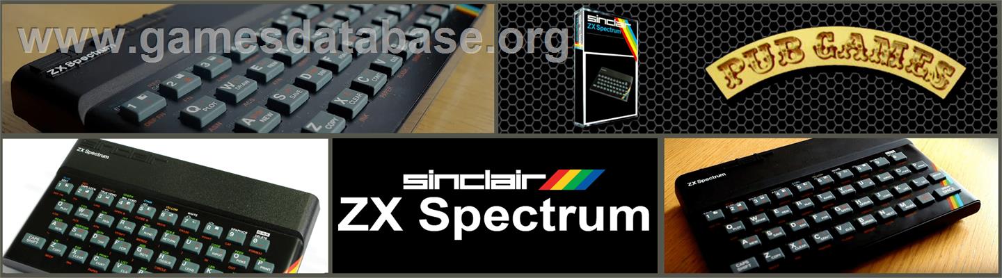Pub Games - Sinclair ZX Spectrum - Artwork - Marquee