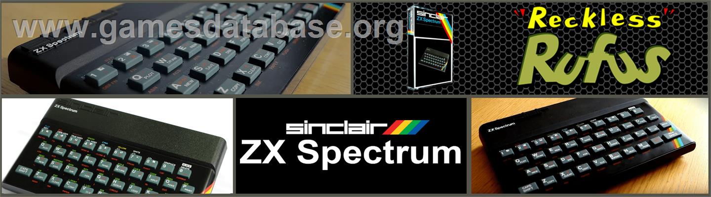 Reckless Rufus - Sinclair ZX Spectrum - Artwork - Marquee